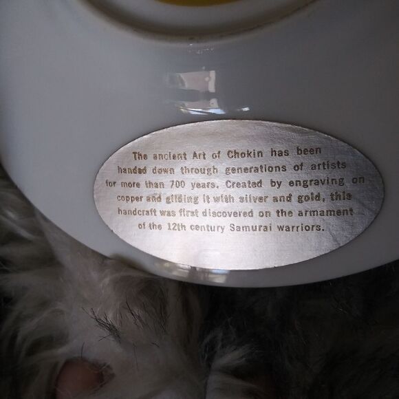 Pair of Antique Chokin Gold Etched  China Plates - Picture 8 of 8